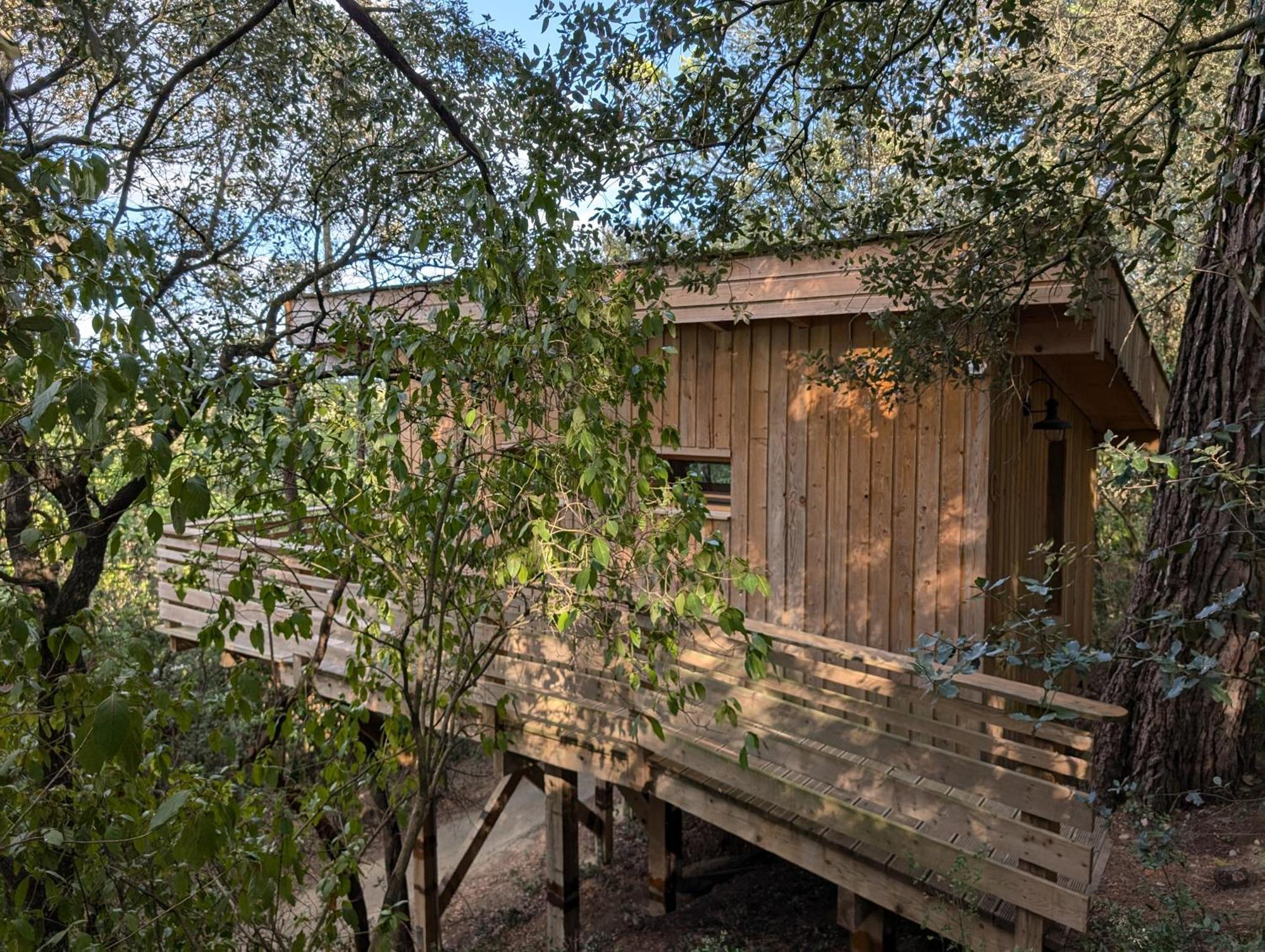 Les Cabanes Dans Les Bois Logis Hotel Villedubert 외부 사진